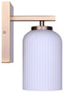 Bram One Light Wall Sconce (IVL1241A01GD)