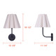 Iris One Light Wall Sconce (IWF1239A01BK)