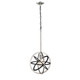 Millennium - 3395-MB/BN - One Light Pendant - Matte Black/Brushed Nickel