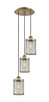 Innovations - 113B-3P-AB-M18-AB - LED Pendant - Downtown Urban - Antique Brass