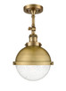 Innovations - 201F-BB-HFS-84-BB-LED - LED Semi-Flush Mount - Franklin Restoration - Brushed Brass