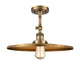 Innovations - 201F-BB-MFR-BB-16 - One Light Semi-Flush Mount - Franklin Restoration - Brushed Brass