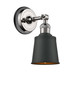 Innovations - 203BP-PNBK-M9-BK - One Light Wall Sconce - Franklin Restoration - Polished Nickel