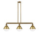 Innovations - 213-BB-HFS-62-BB - Three Light Island Pendant - Franklin Restoration - Brushed Brass