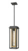 Innovations - 9951-1H-BK-19-CG-BR-SDY - One Light Pendant - Mansfield - Matte Black