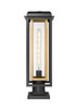 Mansfield One Light Outdoor Post Lantern (9951-1PLT-BK-20-CG-BR-CL)