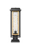 Mansfield One Light Outdoor Post Lantern (9951-1PLT-BK-20-CG-BR-WG)