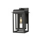 Innovations - 9951-1W-BK-13-CG-BK-CL - One Light Wall Sconce - Mansfield - Matte Black