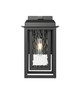 Mansfield One Light Outdoor Wall Sconce (9951-1W-BK-13-CG-BK-WG)