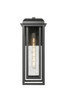 Mansfield One Light Outdoor Wall Sconce (9951-1W-BK-20-CG-BK-SDY)