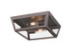 Innovations - 9952-1F-BZ-12-CL - Two Light Flush Mount - Madison - Bronze
