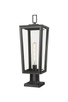 Innovations - 9952-1PLT-BK-23-CL - One Light Outdoor Post Lantern - Madison - Matte Black