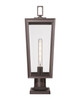 Madison One Light Outdoor Post Lantern (9952-1PLT-BZ-23-CL)