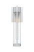 Stratford One Light Outdoor Wall Sconce (9954-1W-SV-16-CL)