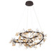 Lib & Co. - 12327-043 - LED Chandelier - Pisa - Black with gold accent