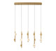 Lib & Co. - 12364-030 - LED Chandelier - Etna - Painted antique brass