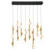 Lib & Co. - 12365-02 - LED Chandelier - Etna - Black