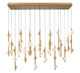 Lib & Co. - 12367-030 - LED Chandelier - Etna - Painted antique brass