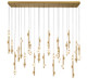 Lib & Co. - 12368-030 - LED Chandelier - Etna - Painted antique brass