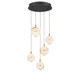Lib & Co. - 12371-02 - LED Chandelier - Corfu - Black