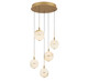 Lib & Co. - 12371-030 - LED Chandelier - Corfu - Painted antique brass