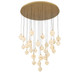 Lib & Co. - 12374-030 - LED Chandelier - Corfu - Painted antique brass