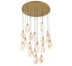 Lib & Co. - 12384-030 - LED Chandelier - Kosmos - Painted antique brass