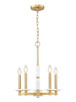 Kaden Five Light Chandelier (3045-5MGLD)