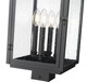 Hartwell Four Light Outdoor Post Mount (5019PHBS-BK)