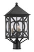 Currey and Company - 9600-0001 - Three Light Post Mount - Ripley Collection - Midnight