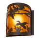 Meyda Tiffany - 285254 - One Light Wall Sconce - Ducks in Flight - Oil Rubbed Bronze