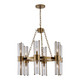 Kalco - 521355VGB - 12 Light Chandelier - Duet - Vintage Brass