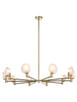 Matteo Lighting - C33810CG - Ten Light Pendant - CLOUDBURST - Champagne Gold