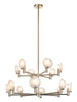 Matteo Lighting - C33814CG - 14 Light Pendant - Cloudburst - Champagne Gold