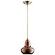 Cyan - 07693 - One Light Pendant - Camille - Satin Copper