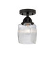 Innovations - 288-1C-BK-G302 - One Light Semi-Flush Mount - Nouveau 2 - Matte Black