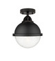Innovations - 288-1C-BK-HFS-84-BK - One Light Semi-Flush Mount - Nouveau 2 - Matte Black Innovations - 288-1C-BK-HFS-84-BK - One Light Semi-Flush Mount - Nouveau 2 - Matte Black