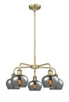Innovations - 516-5CR-AB-G93 - Five Light Chandelier - Downtown Urban - Antique Brass