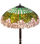 Tiffany Cabbage Rose Three Light Floor Lamp (19763)