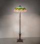 Tiffany Cabbage Rose Three Light Floor Lamp (19763)
