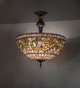Tiffany Turning Leaf Three Light Semi-Flushmount (278220) Tiffany Turning Leaf Three Light Semi-Flushmount (278220)