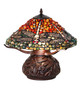 Meyda Tiffany - 281870 - Three Light Table Lamp - Dragonfly - Mahogany Bronze