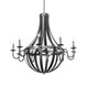 Meyda Tiffany - 282053 - Ten Light Chandelier - Barrel Stave - Wrought Iron