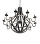 Barrel Stave Ten Light Chandelier (282053)