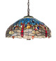 Meyda Tiffany - 284548 - Three Light Pendant - Tiffany Hanginghead Dragonfly