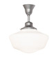 Meyda Tiffany - 284743 - One Light Pendant - Revival Schoolhouse - Nickel Meyda Tiffany - 284743 - One Light Pendant - Revival Schoolhouse - Nickel