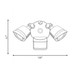LED Motion Sensored Double Flood Light (4-FLOOD-MS-A2-3CCT-BK)