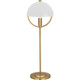Robert Abbey - 600WHT - One Light Table Lamp - Mavisten Edition Copernica - Lacquered Burnished Brass w/White Painted