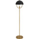 Robert Abbey - 601BLK - One Light Floor Lamp - Mavisten Edition Copernica - Lacquered Burnished Brass w/Smoked