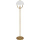 Robert Abbey - 601WHT - One Light Floor Lamp - Mavisten Edition Copernica - Lacquered Burnished Brass w/Smoked